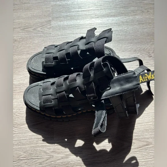 Dr Martens Ricki gladiator Black Nappa Sandals - Picture 8 of 12